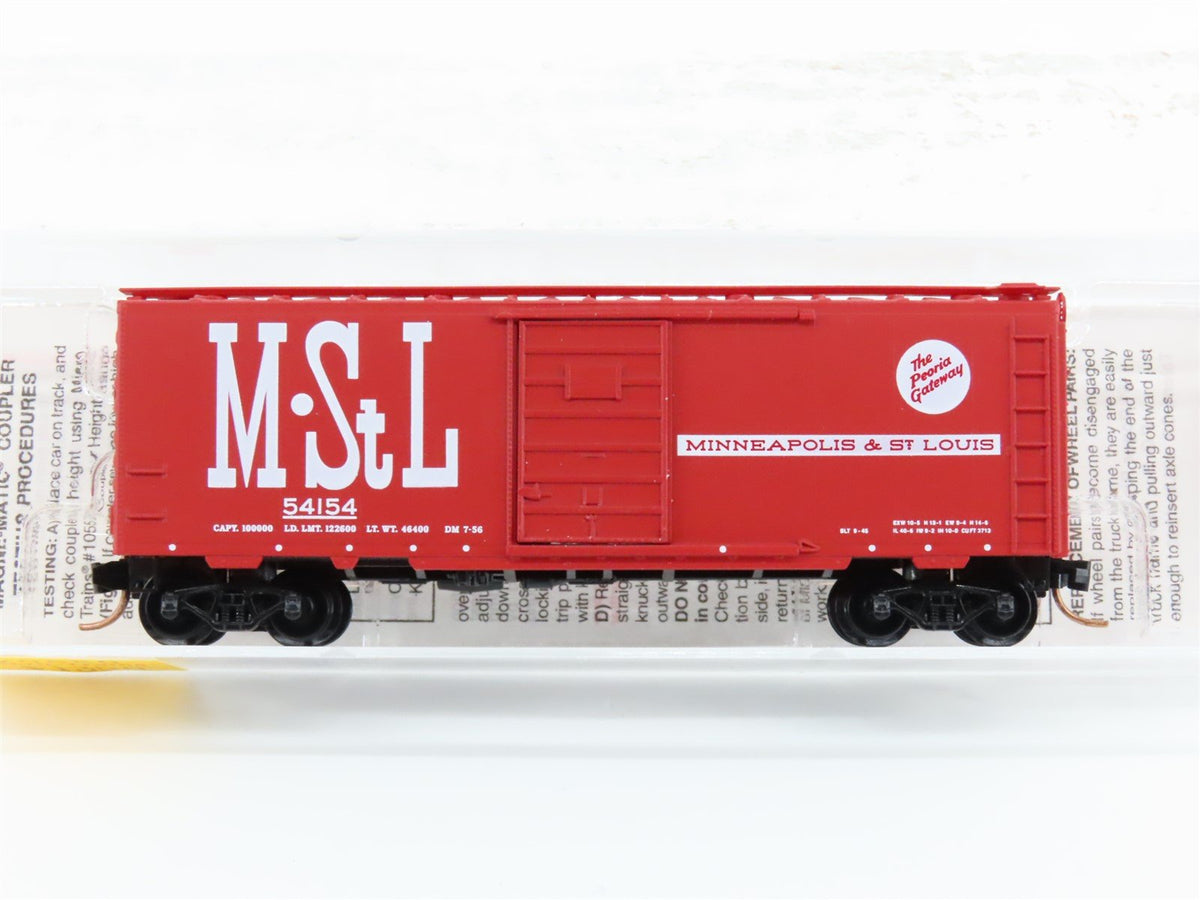 N Scale Micro-Trains MTL 20860 M&amp;StL &quot;The Peoria Gateway&quot; 40&#39; Box Car #54154