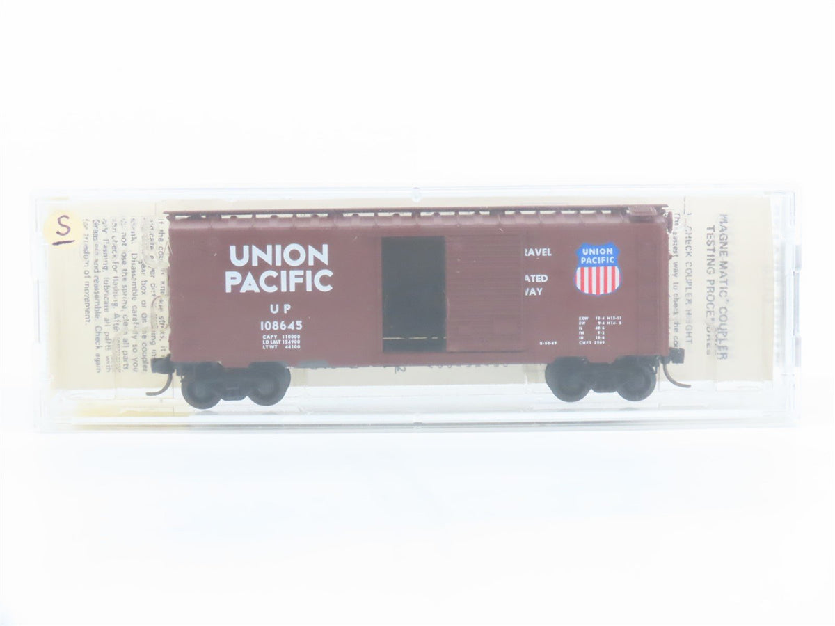 N Scale Kadee Micro-Trains MTL 20710 UP Union Pacific 40&#39; Box Car #108645