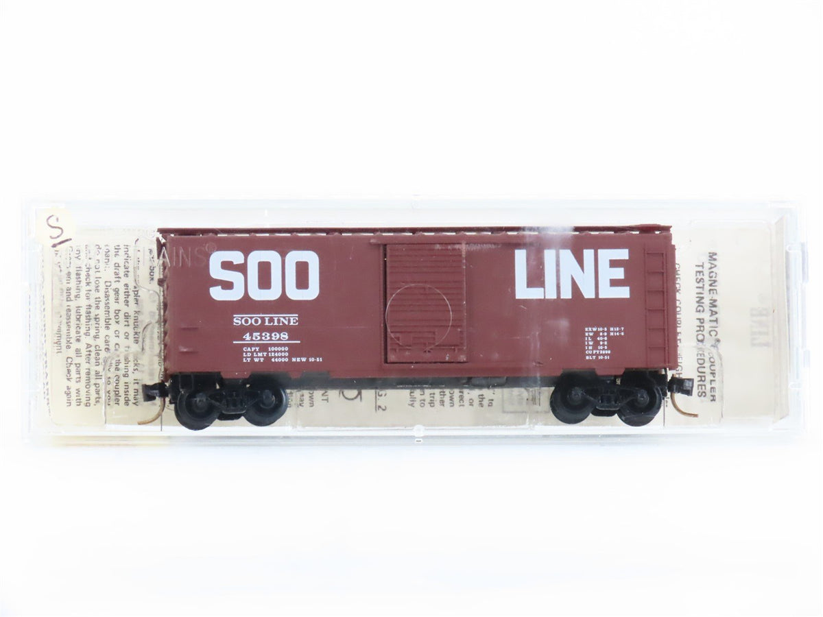 N Scale Kadee Micro-Trains MTL 20900 SOO Line 40&#39; Single Door Box Car #45398