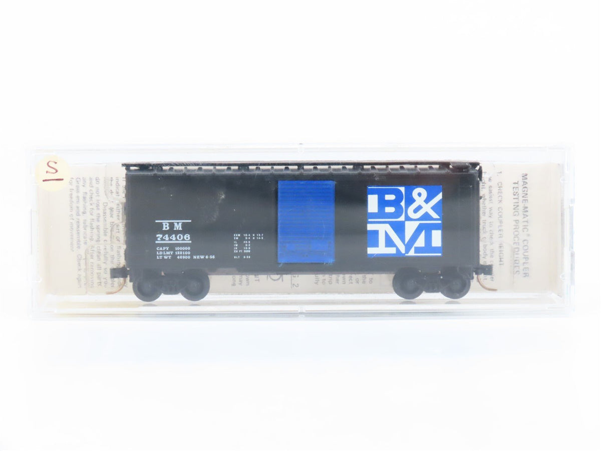 N Scale Kadee Micro-Trains MTL 20400 BM Boston &amp; Maine 40&#39; Box Car #74406