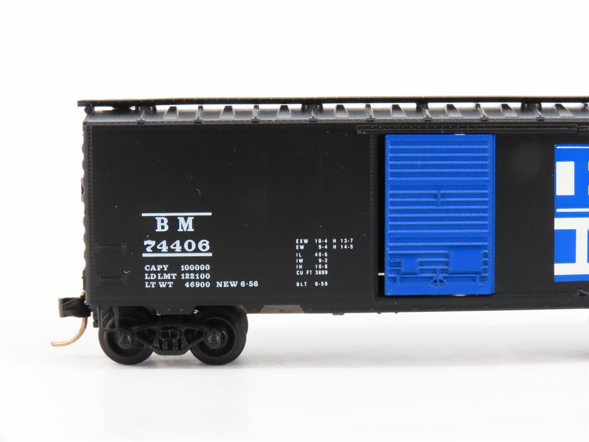 N Scale Kadee Micro-Trains MTL 20400 BM Boston &amp; Maine 40&#39; Box Car #74406