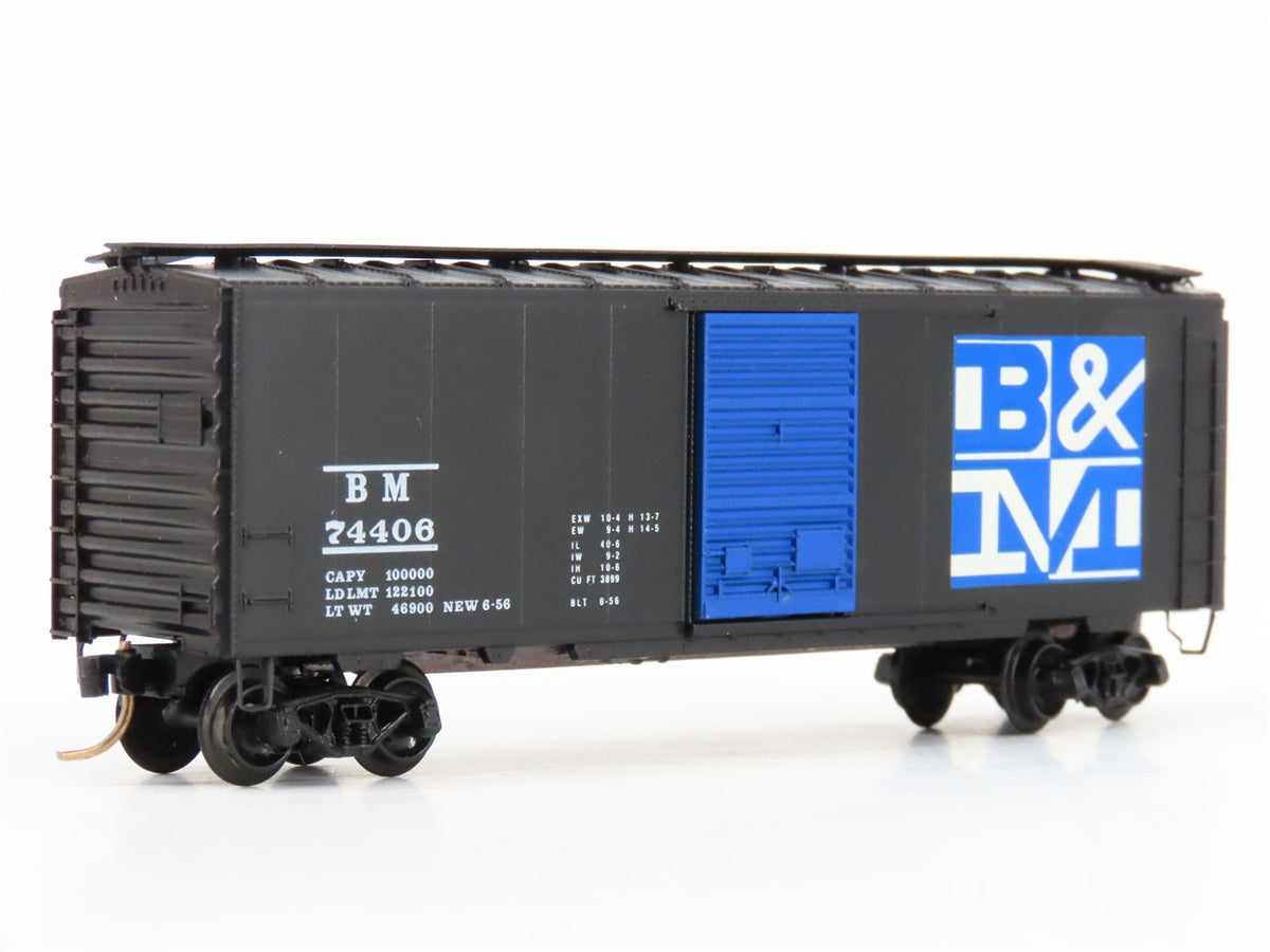 N Scale Kadee Micro-Trains MTL 20400 BM Boston &amp; Maine 40&#39; Box Car #74406