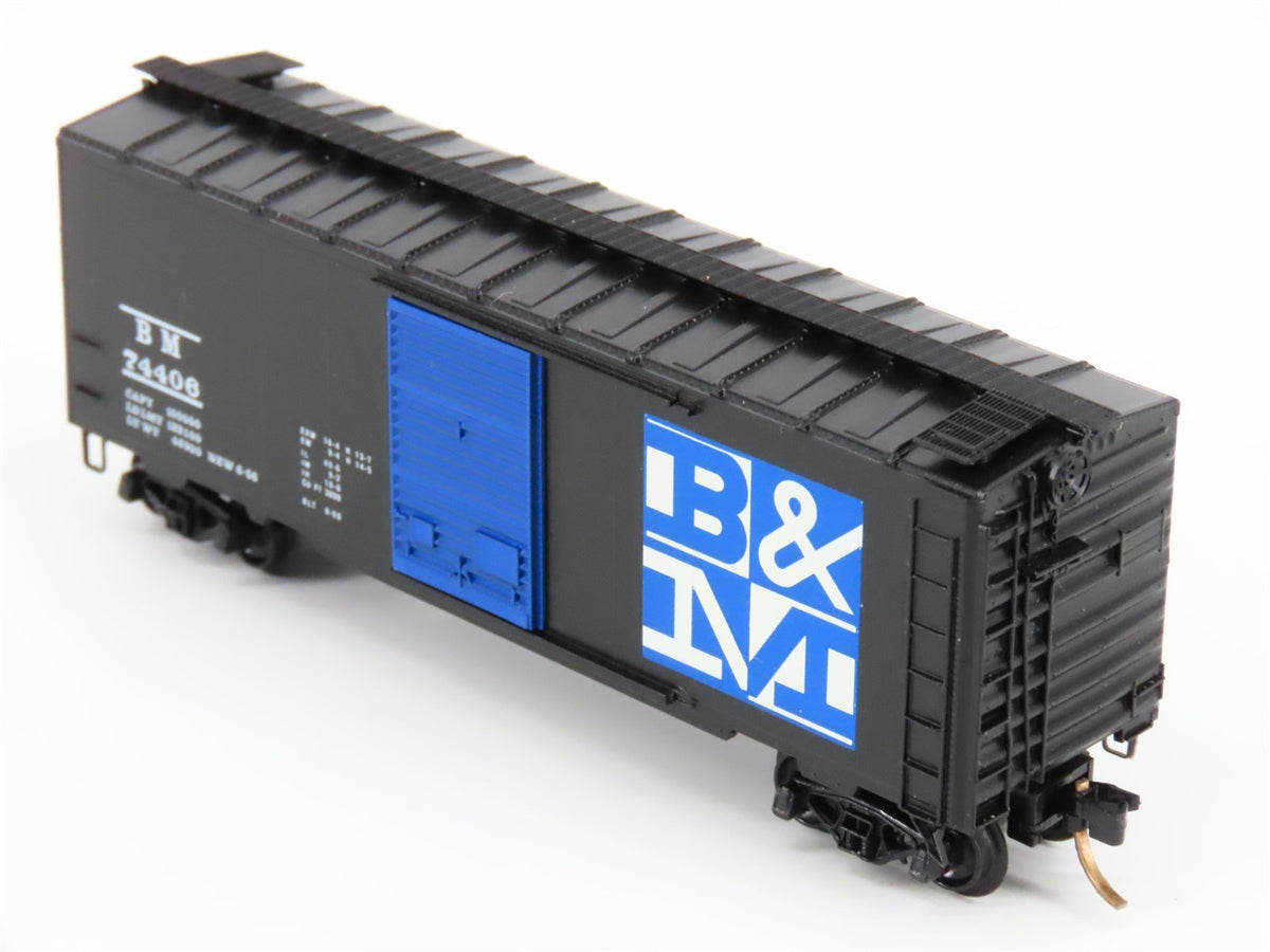 N Scale Kadee Micro-Trains MTL 20400 BM Boston &amp; Maine 40&#39; Box Car #74406