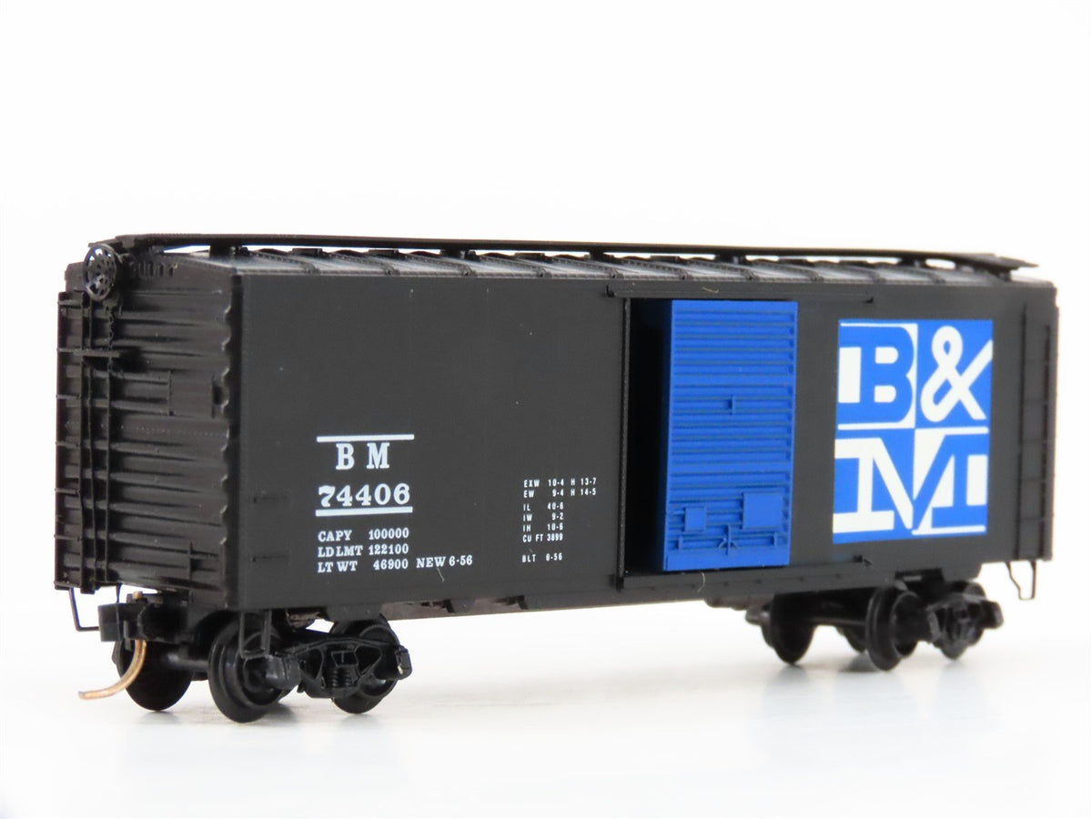 N Scale Kadee Micro-Trains MTL 20400 BM Boston &amp; Maine 40&#39; Box Car #74406