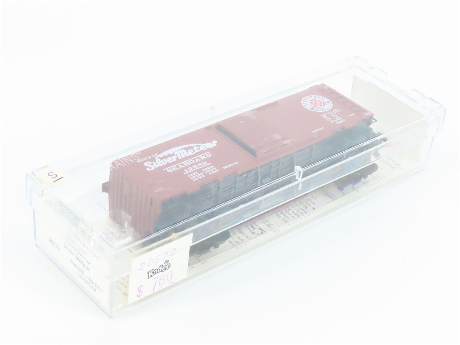 N Kadee Micro-Trains MTL 20570 SAL Seaboard Silver Meteor 40' Box Car #19589