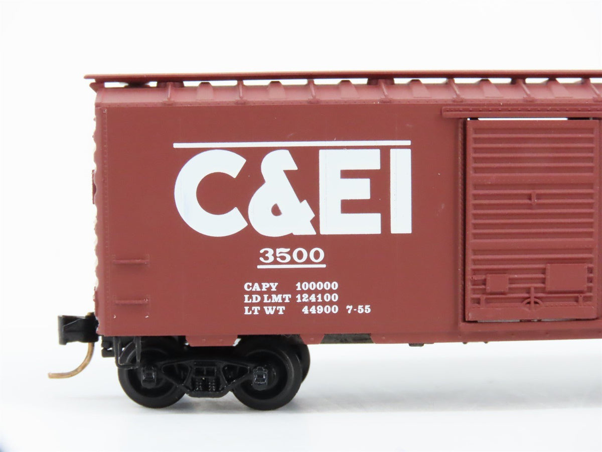 N Kadee Micro-Trains MTL 20560 C&amp;EI Chicago &amp; Eastern Illinois 40&#39; Box Car #3500