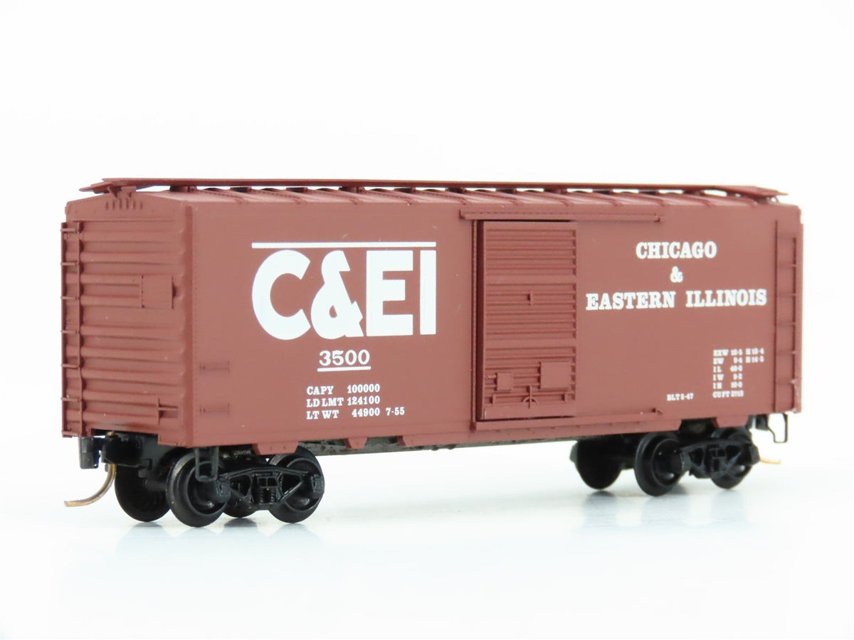 N Kadee Micro-Trains MTL 20560 C&amp;EI Chicago &amp; Eastern Illinois 40&#39; Box Car #3500