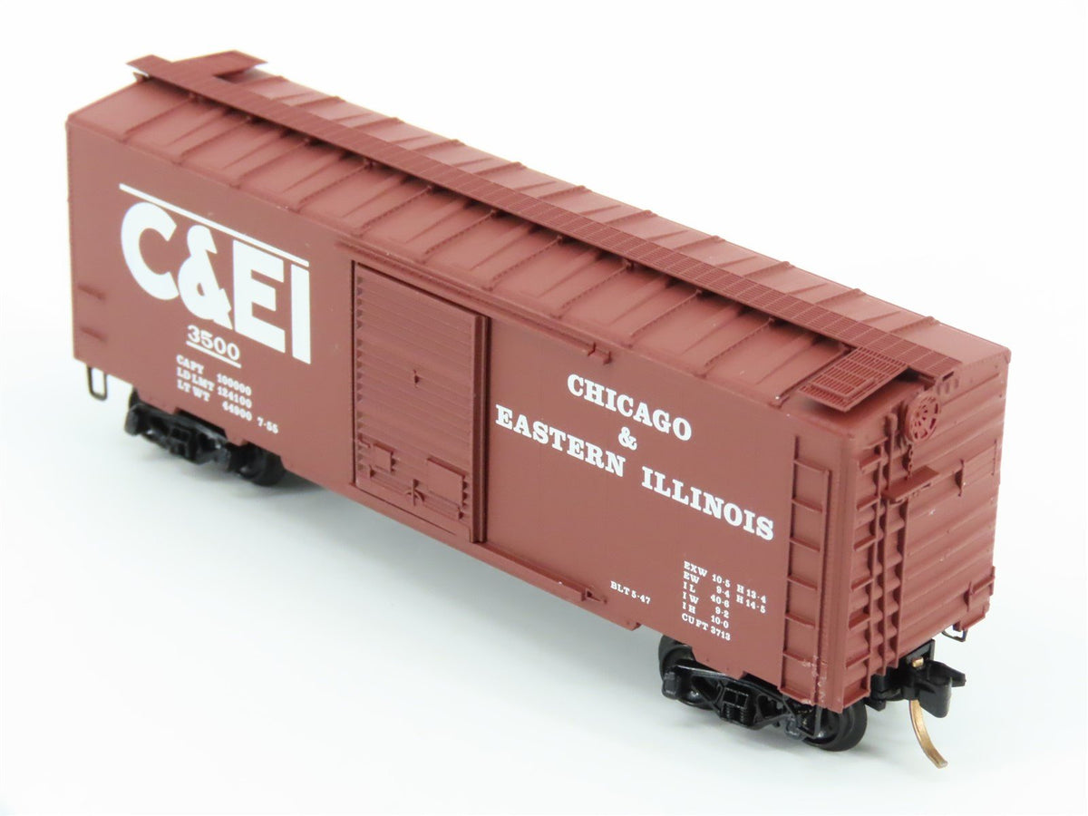 N Kadee Micro-Trains MTL 20560 C&amp;EI Chicago &amp; Eastern Illinois 40&#39; Box Car #3500