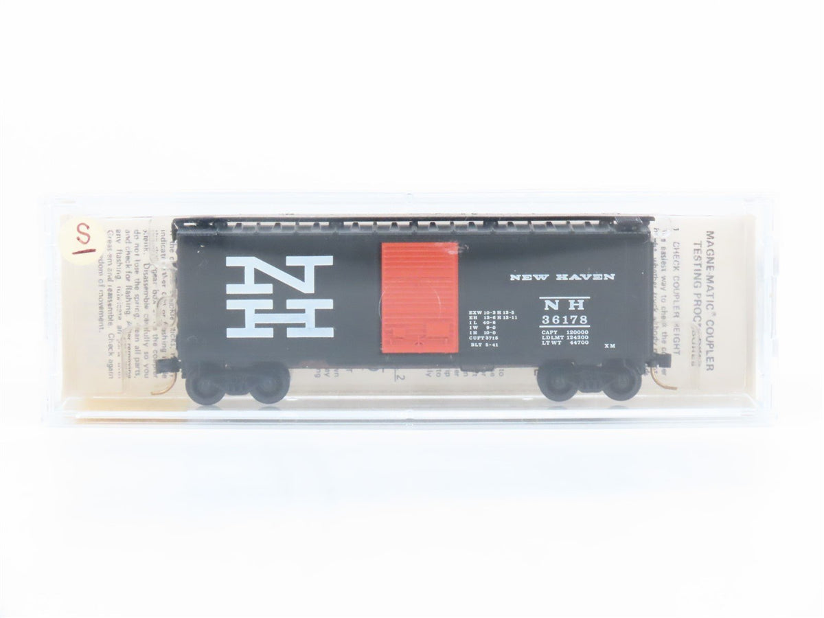 N Scale Kadee Micro-Trains MTL 20350 NH New Haven Railroad 40&#39; Box Car #36178