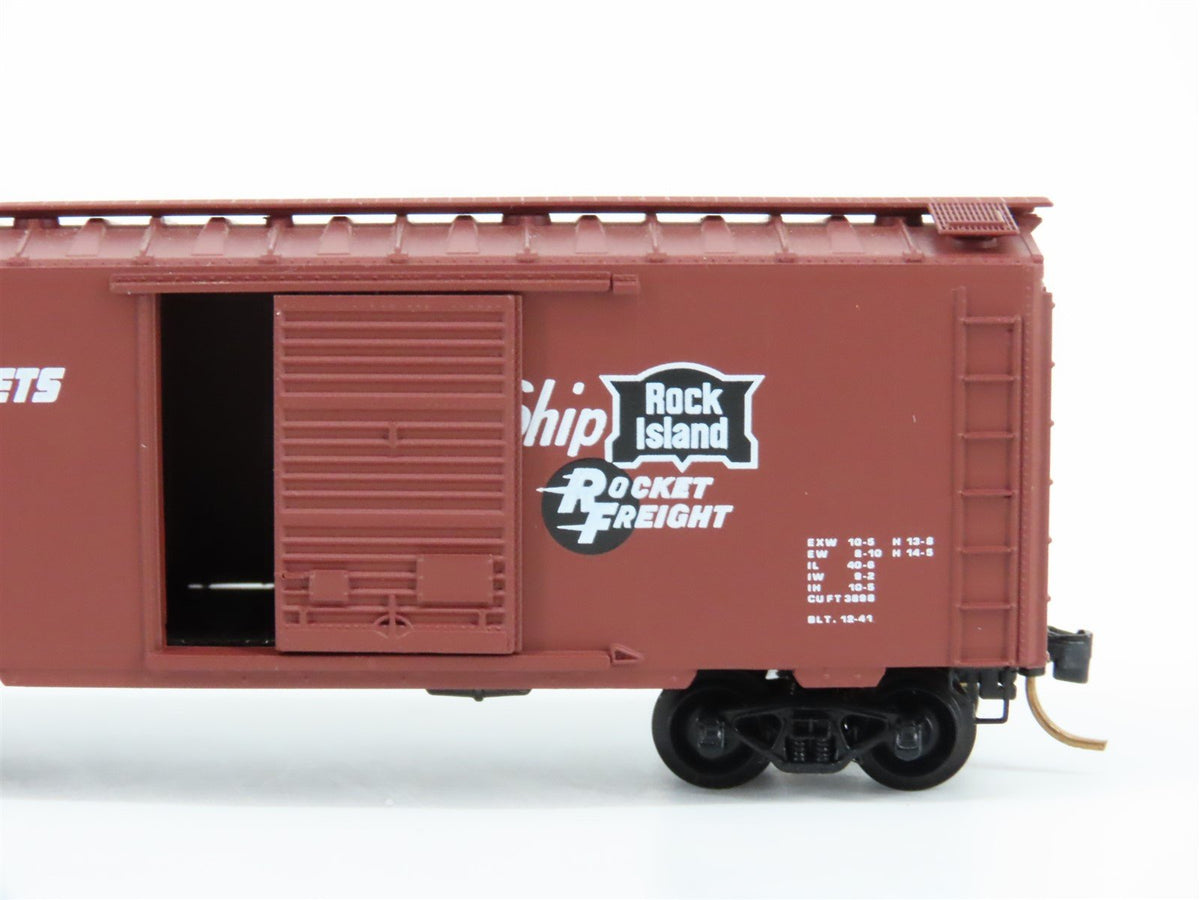 N Scale Kadee Micro-Trains MTL 20610 RI Rock Island Rockets 40&#39; Box Car #20034