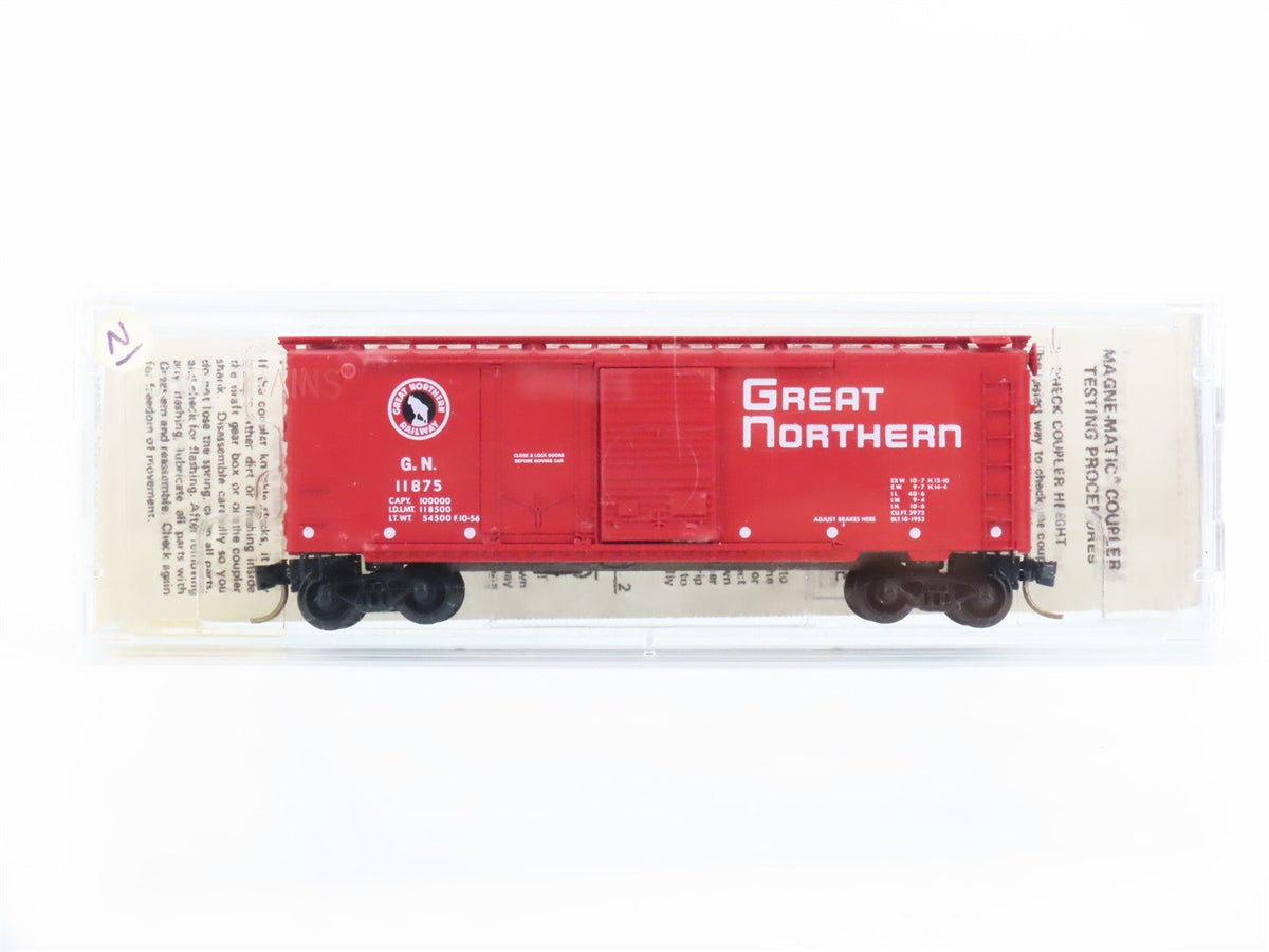 N Scale Kadee Micro-Trains MTL 22020 GN Great Northern 40&#39; Box Car #11875