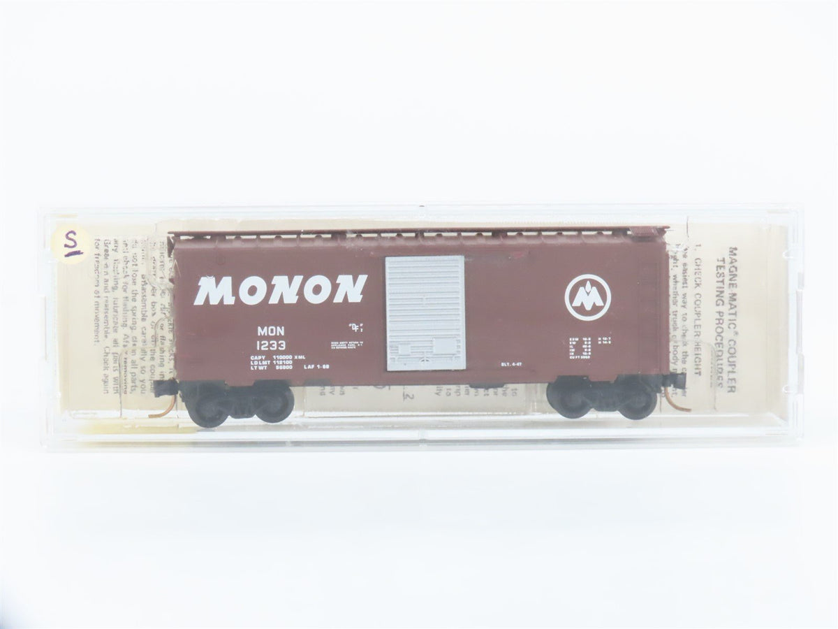 N Scale Kadee Micro-Trains MTL 20770 MON Monon 40&#39; Single Door Box Car #1233