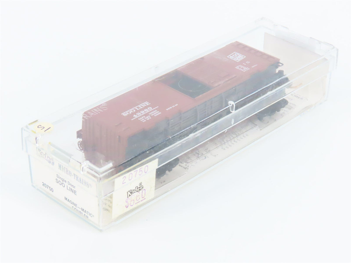 N Scale Kadee Micro-Trains MTL 20750 SOO Line 40&#39; Single Door Box Car #43980