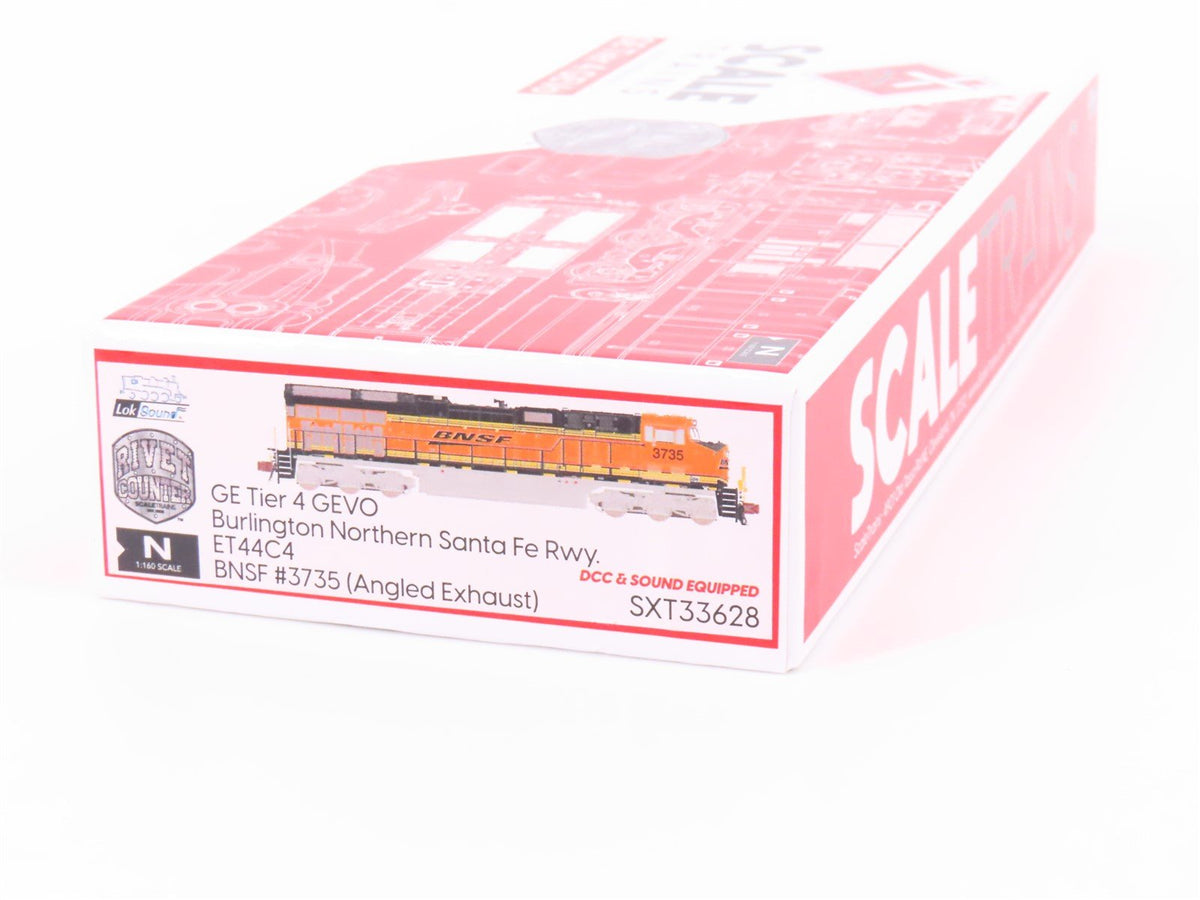 N Scaletrains SXT33628 BNSF GE Tier 4 GEVO ET44C4 Diesel #3735 w/ DCC &amp; Sound