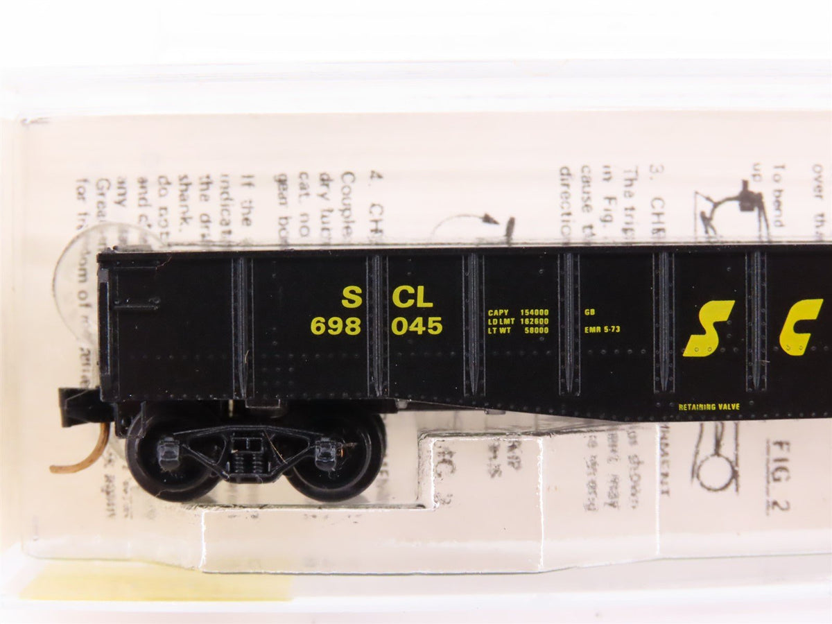 N Scale Micro-Trains MTL/Kadee 46210 SCL 50&#39; Drop End Gondola Car #698045