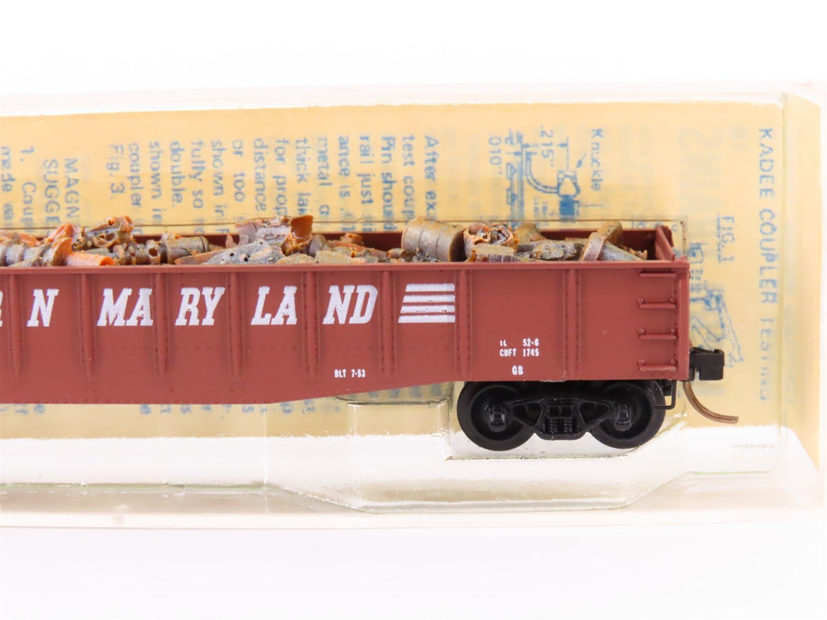 N Scale Micro-Trains MTL/Kadee 46456 WM Railway 50&#39; Drop End Gondola Car #54646