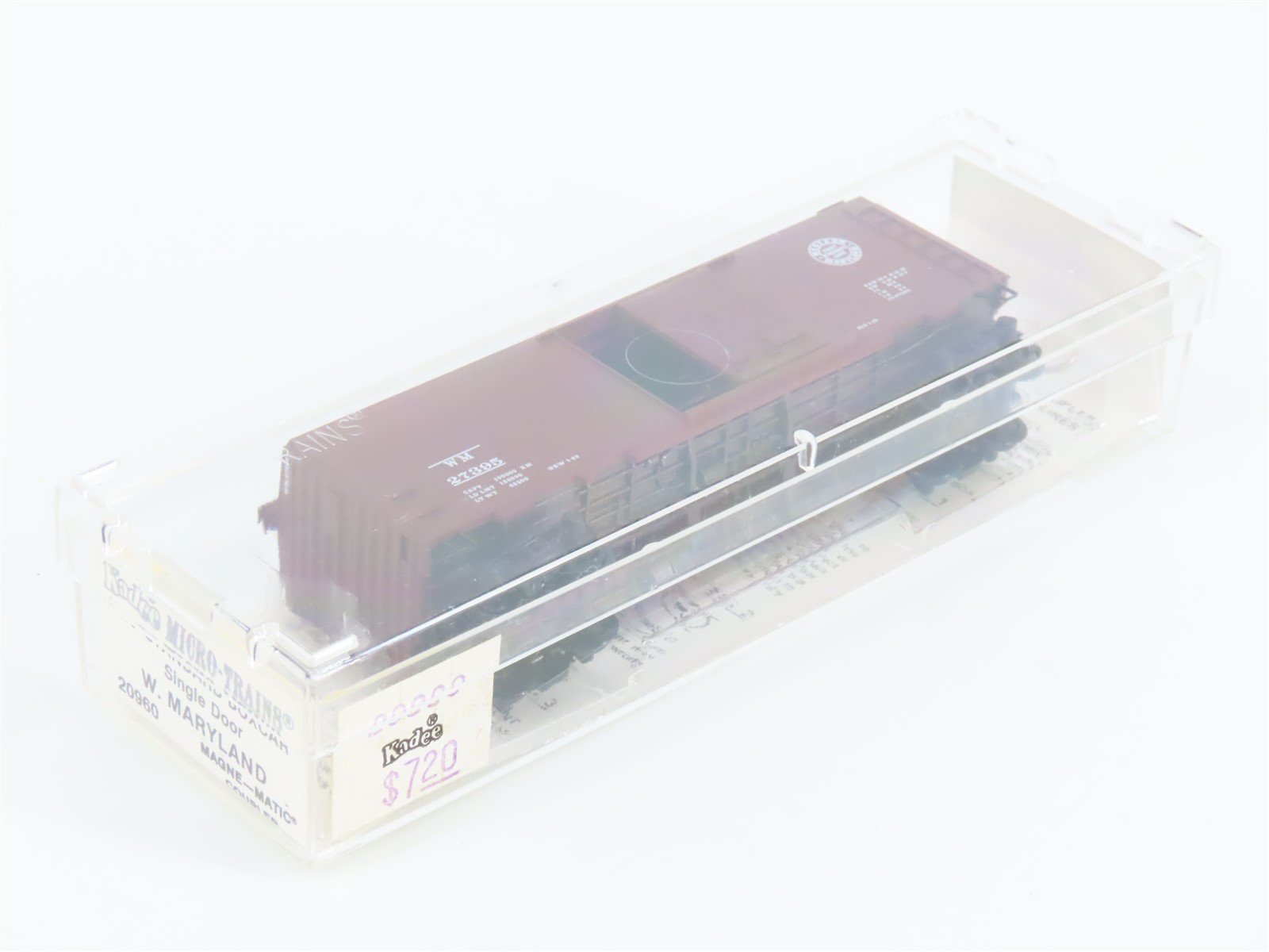 N Scale Kadee Micro-Trains MTL 20960 WM Western Maryland 40' Box Car #27395