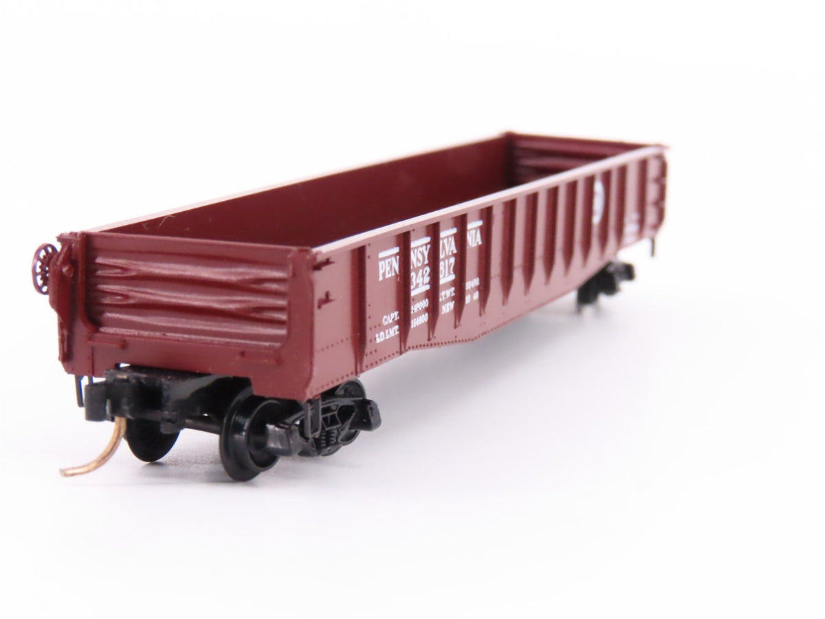 N Micro-Trains MTL/Kadee 46070 PRR Railway 50&#39; Drop End Gondola Car #342617