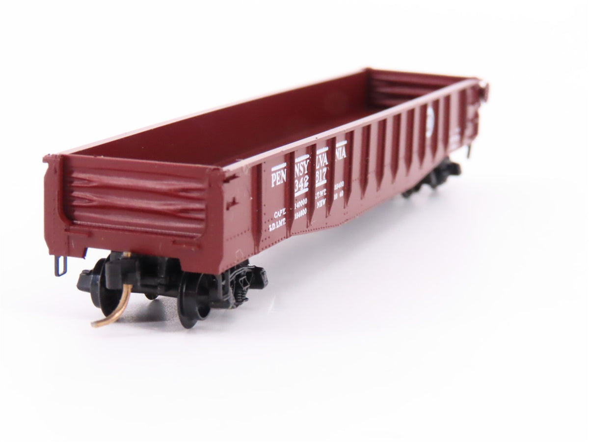 N Micro-Trains MTL/Kadee 46070 PRR Railway 50&#39; Drop End Gondola Car #342617