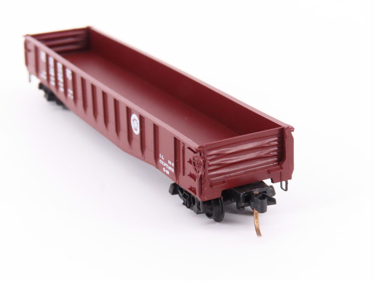 N Micro-Trains MTL/Kadee 46070 PRR Railway 50&#39; Drop End Gondola Car #342617