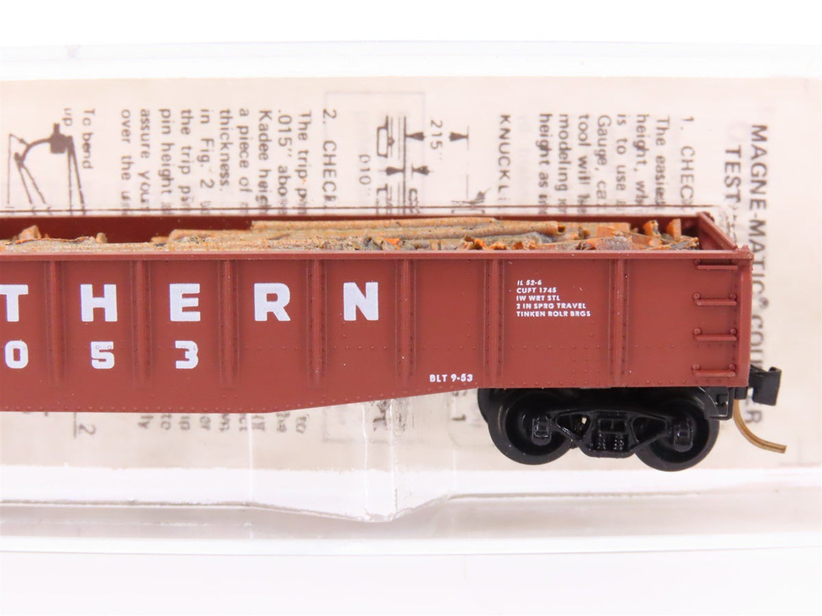 N Micro-Trains MTL/Kadee 46260 Southern 50&#39; Fishbelly Gondola Car #60053 wLoad