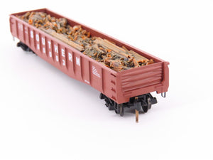 N Micro-Trains MTL/Kadee 46260 Southern 50' Fishbelly Gondola Car #60053 wLoad