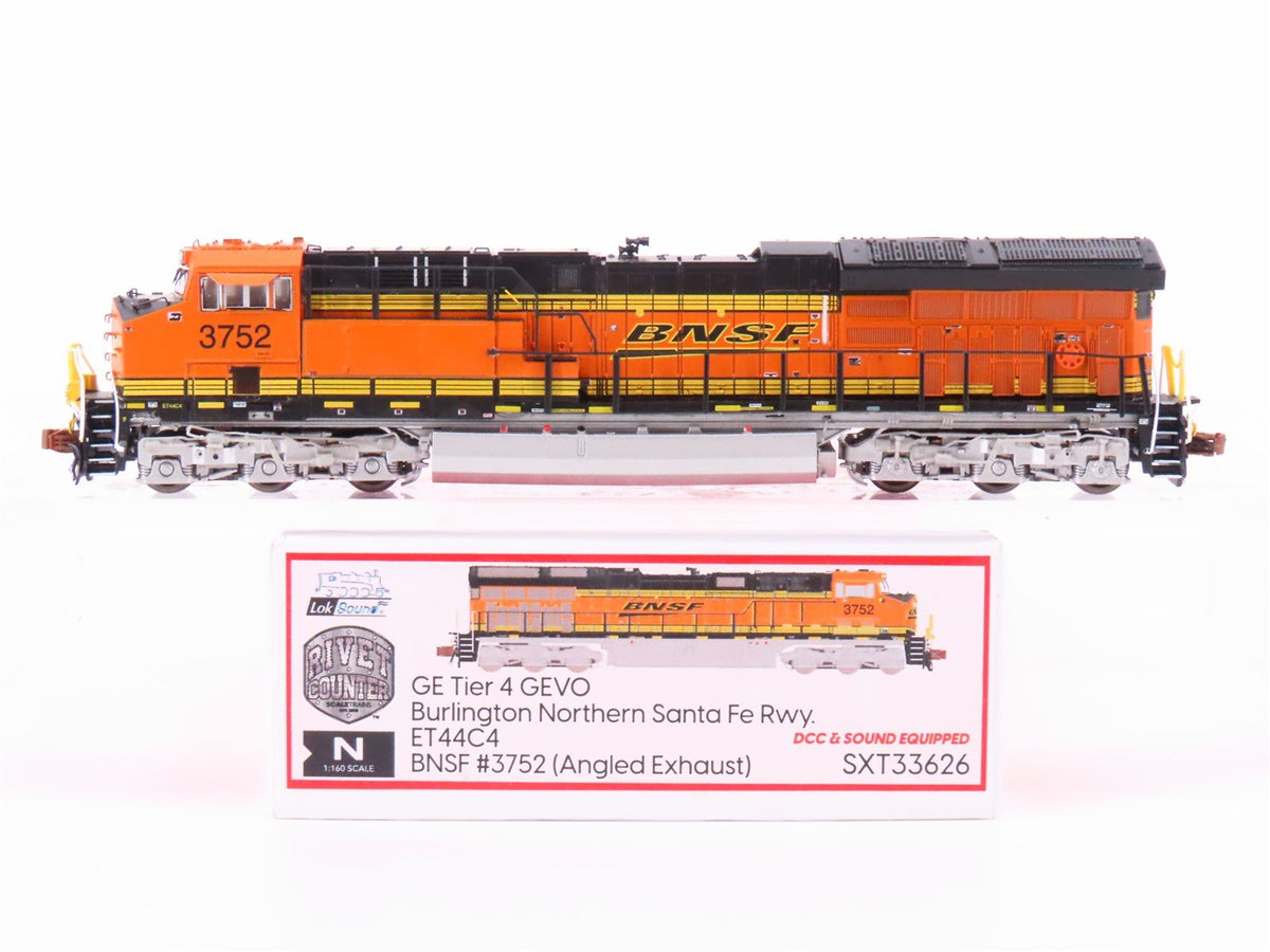 N Scaletrains SXT33626 BNSF GE Tier 4 GEVO ET44C4 Diesel #3752 w/ DCC &amp; Sound