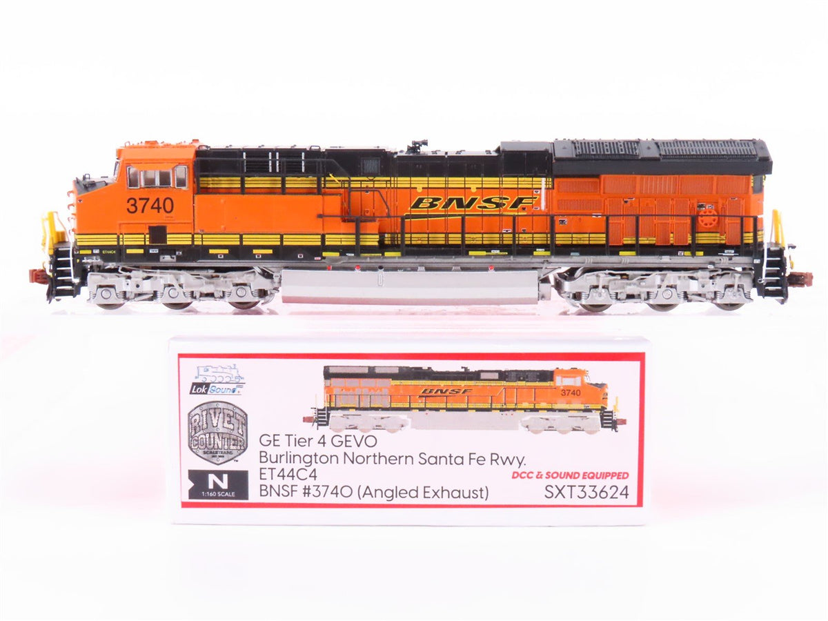 N Scaletrains SXT33624 BNSF GE Tier 4 GEVO ET44C4 Diesel #3740 w/ DCC &amp; Sound