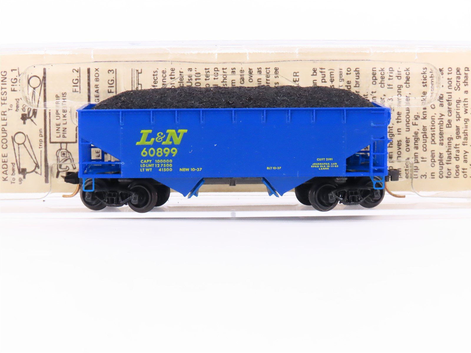 N Scale Micro-Trains MTL/Kadee 55070 L&N Railway 33' Hopper Car #60899 wLoad