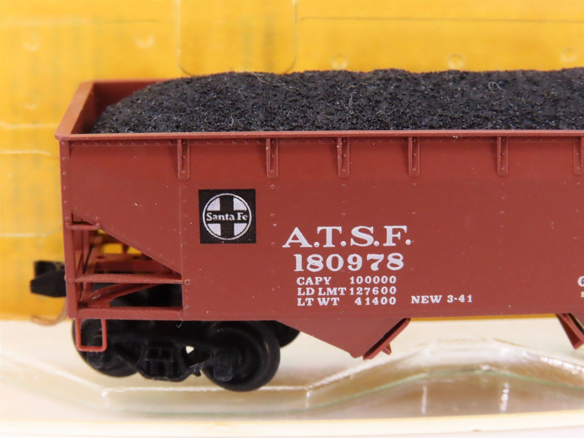 N Scale Micro-Trains MTL/Kadee 55011 ATSF Railway 33&#39; Hopper Car #180978 wLoad