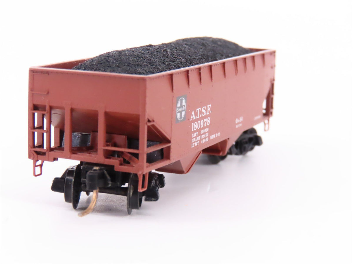 N Scale Micro-Trains MTL/Kadee 55011 ATSF Railway 33&#39; Hopper Car #180978 wLoad