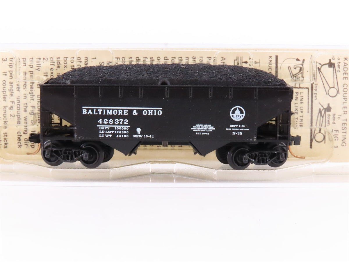 N Scale Micro-Trains MTL/Kadee 55020 B&amp;O Railway 33&#39; Hopper Car #428372 wLoad