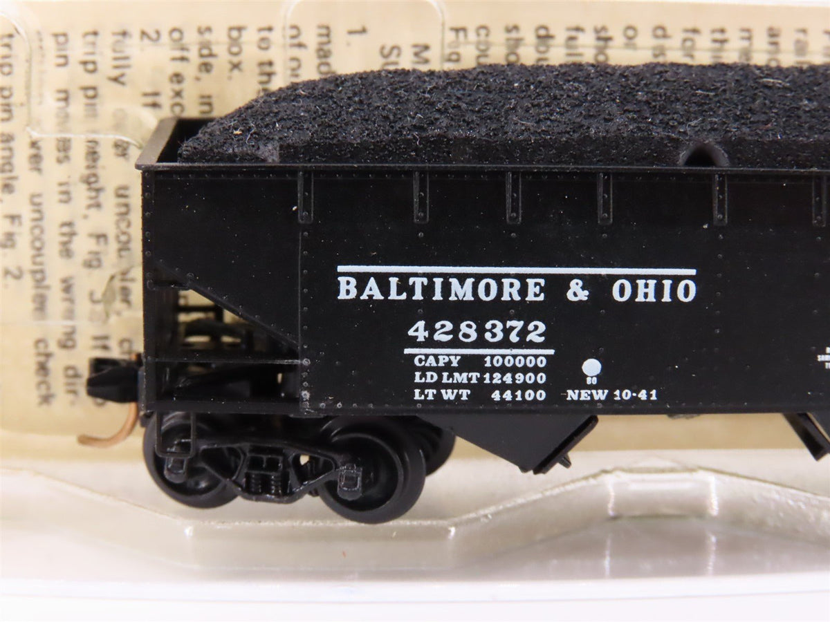 N Scale Micro-Trains MTL/Kadee 55020 B&amp;O Railway 33&#39; Hopper Car #428372 wLoad