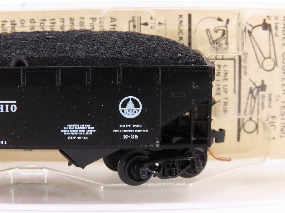 N Scale Micro-Trains MTL/Kadee 55020 B&amp;O Railway 33&#39; Hopper Car #428372 wLoad