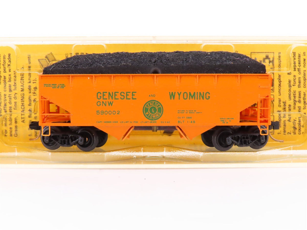 N Scale Micro-Trains MTL/Kadee 55051 GNW Railway 33&#39; Hopper Car #590002 wLoad