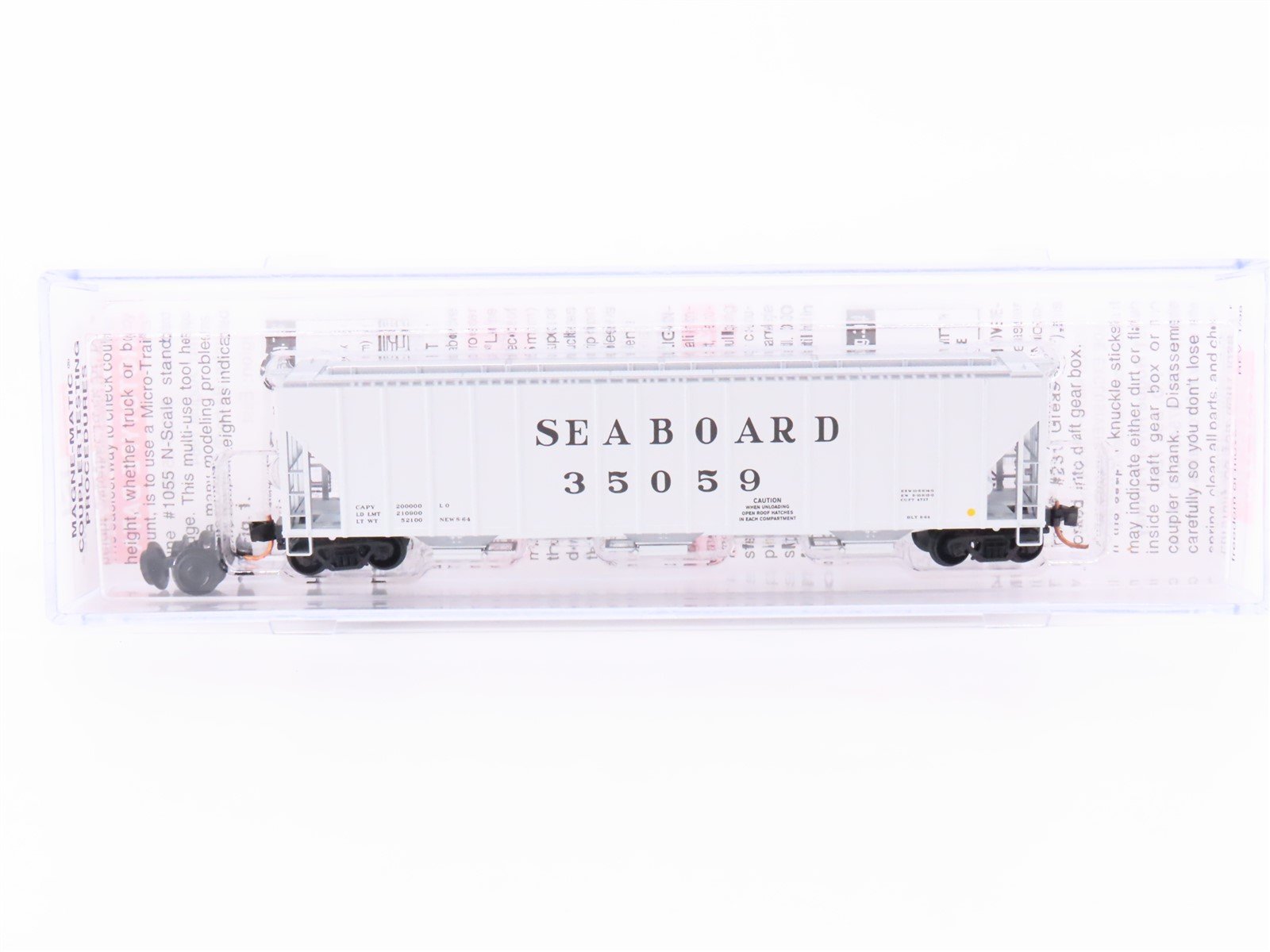 N Micro-Trains MTL 09900020 SAL Seaboard Air Line 3-Bay Covered Hopper #35059