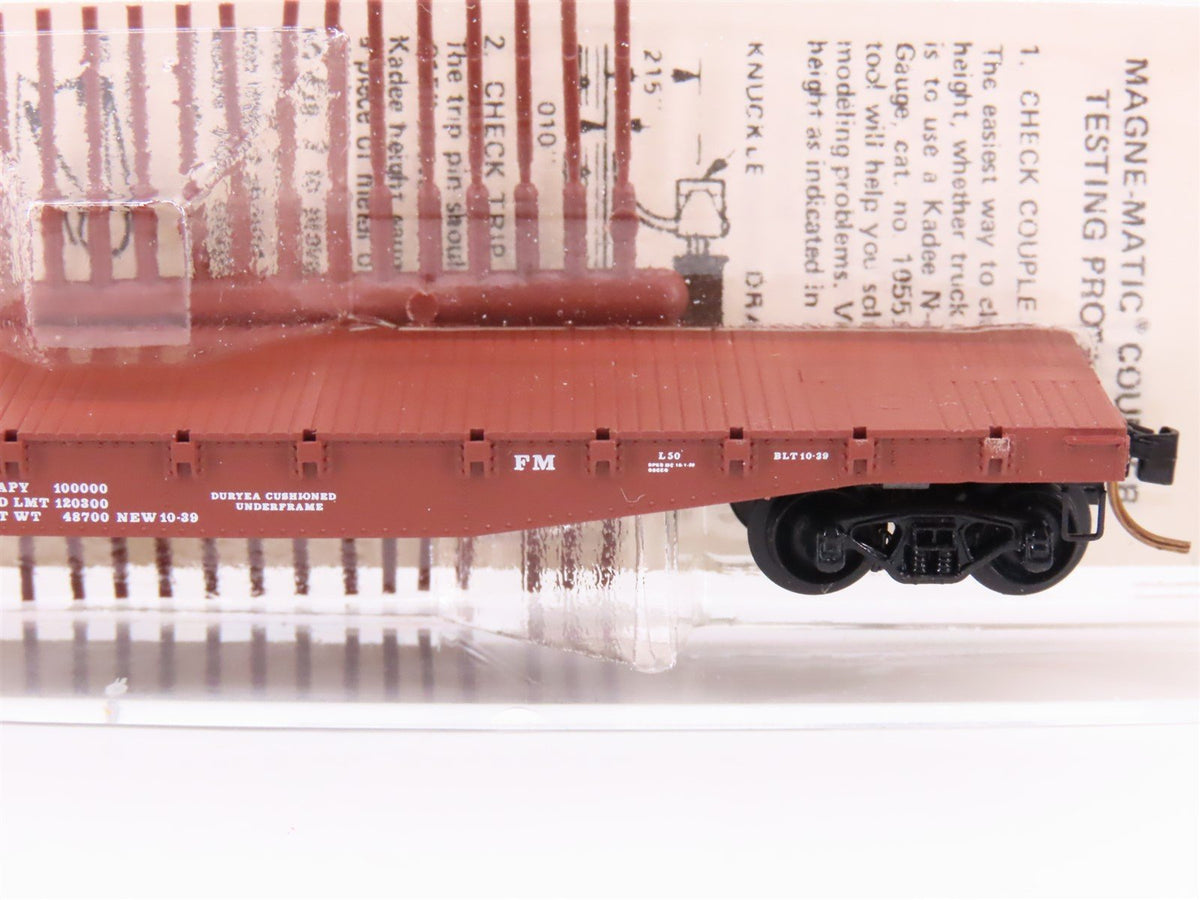 N Scale Micro-Trains MTL/Kadee 45160 WM Railway 50&#39; Fishbelly Flatcar #2551