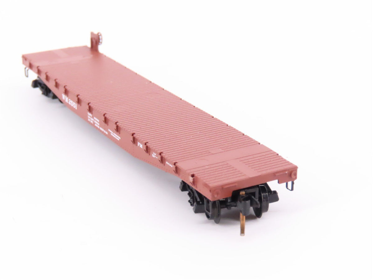 N Scale Micro-Trains MTL/Kadee 45160 WM Railway 50&#39; Fishbelly Flatcar #2551