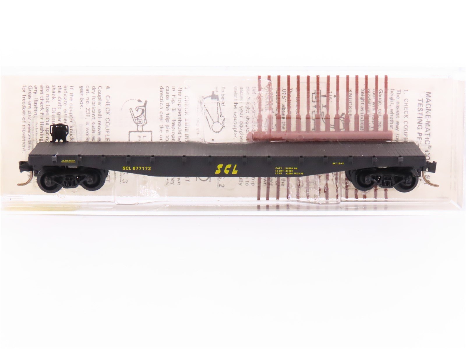 N Scale Micro-Trains MTL/Kadee 45170 SCL Railway 50' Fishbelly Flatcar #677172