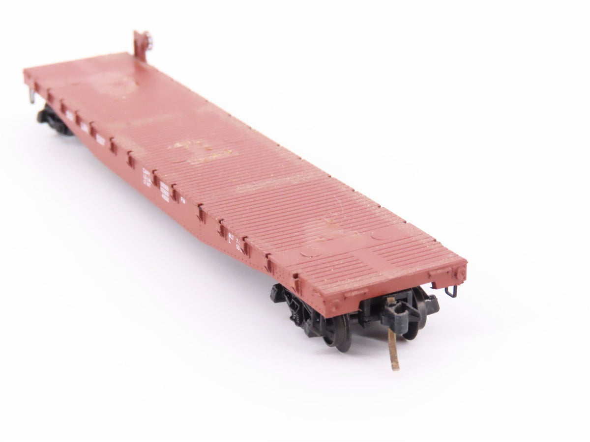 N Scale Micro-Trains MTL/Kadee 45110 SOO Railway 50&#39; Fishbelly Flatcar #5287