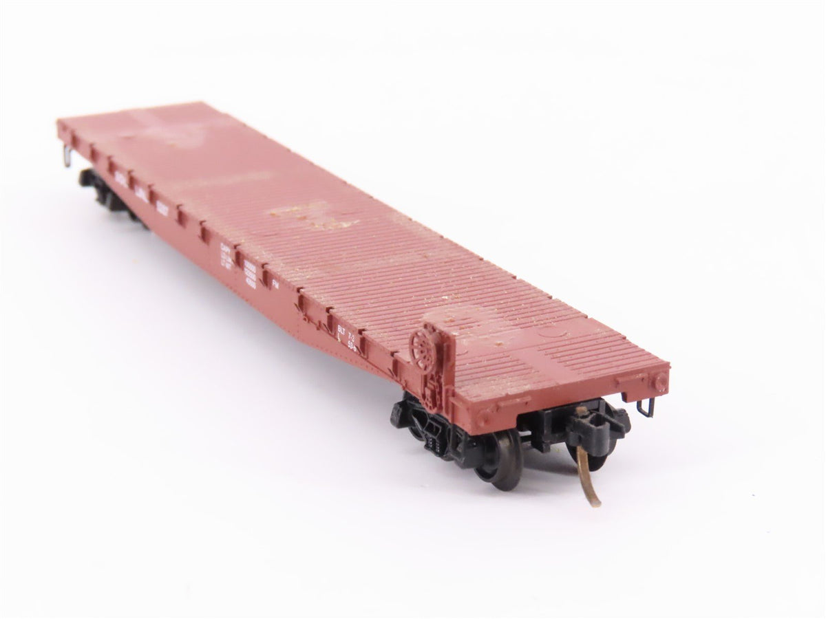 N Scale Micro-Trains MTL/Kadee 45110 SOO Railway 50&#39; Fishbelly Flatcar #5287