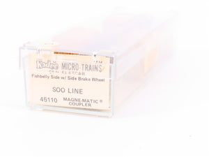 N Scale Micro-Trains MTL/Kadee 45110 SOO Railway 50' Fishbelly Flatcar #5287