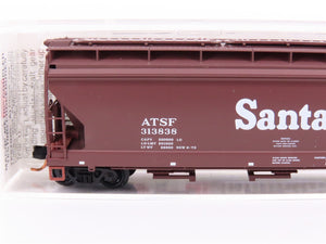 N Scale Micro-Trains MTL 94100 ATSF Santa Fe ACF 3-Bay Covered Hopper #313838