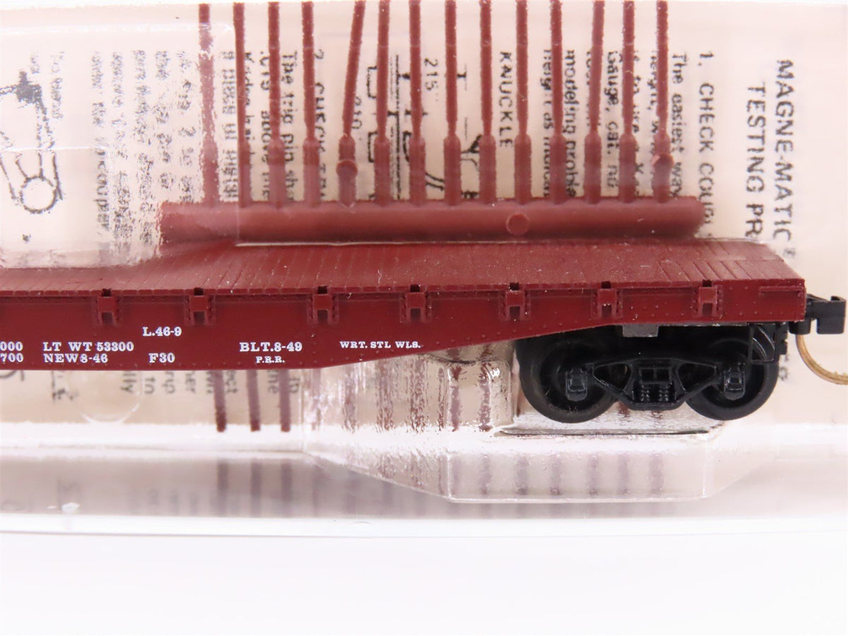 N Scale Micro-Trains MTL/Kadee 45140 PRR Railway 50&#39; Fishbelly Flatcar #470128