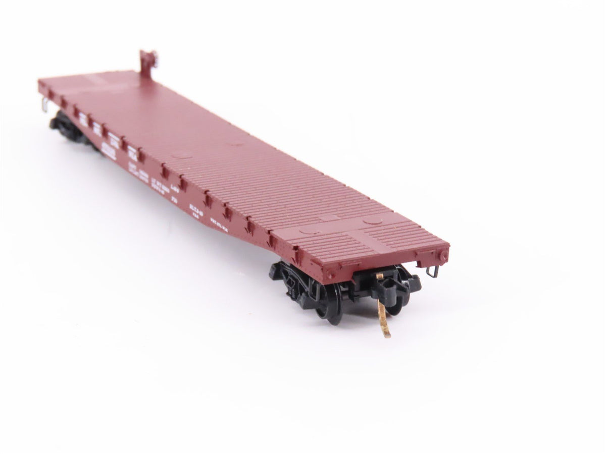 N Scale Micro-Trains MTL/Kadee 45140 PRR Railway 50&#39; Fishbelly Flatcar #470128