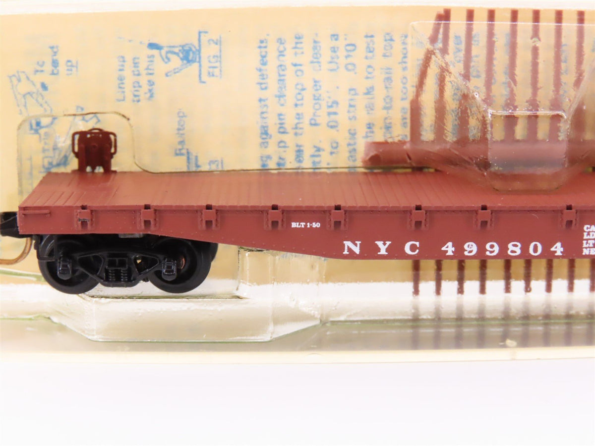 N Scale Micro-Trains MTL/Kadee 45044 NYC Railway 50&#39; Fishbelly Flatcar #499804