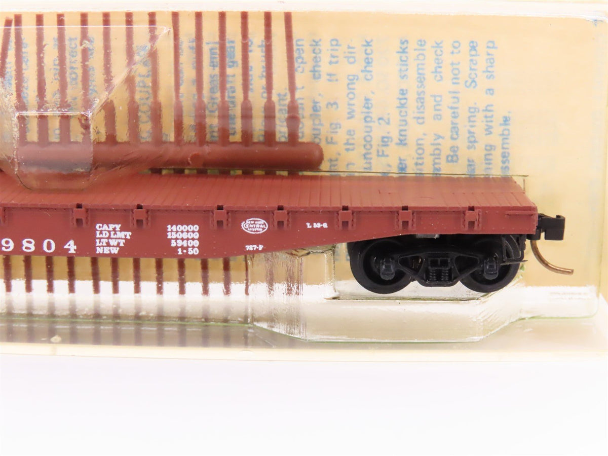 N Scale Micro-Trains MTL/Kadee 45044 NYC Railway 50&#39; Fishbelly Flatcar #499804