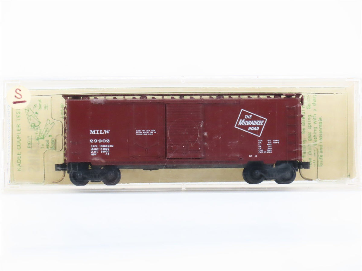 N Kadee Micro-Trains MTL 22180 MILW Milwaukee 40&#39; Box Car #29902 - Blue Label