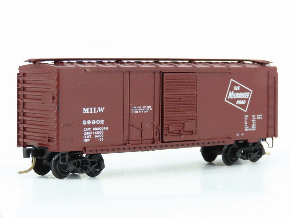 N Kadee Micro-Trains MTL 22180 MILW Milwaukee 40&#39; Box Car #29902 - Blue Label