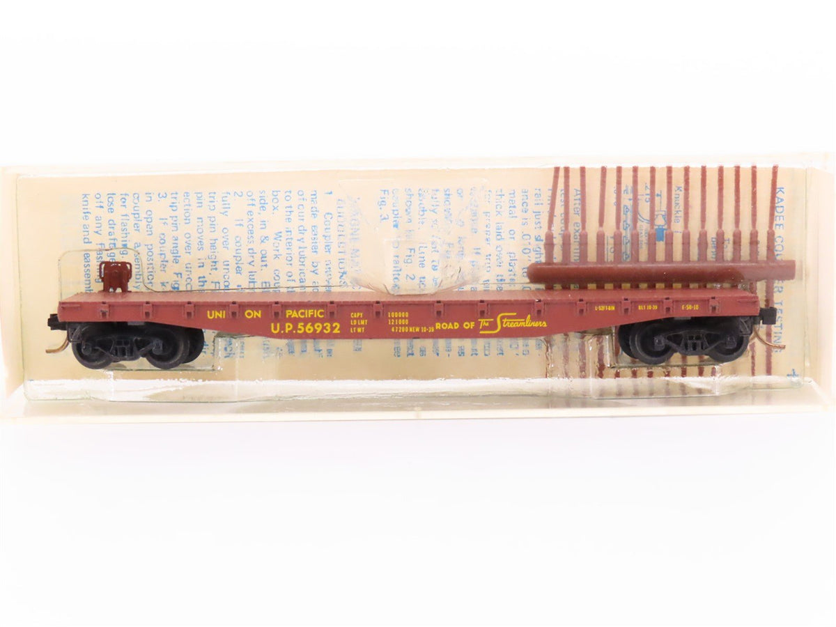 N Scale Micro-Trains MTL/Kadee 45082 UP Railway 50&#39; Fishbelly Flatcar #56932